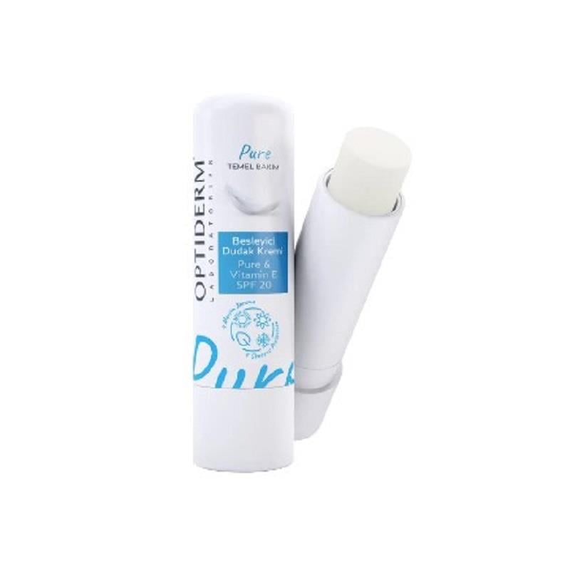 Optiderm Optiderm Lip Stick E Vitaminli SPF20+ Natural