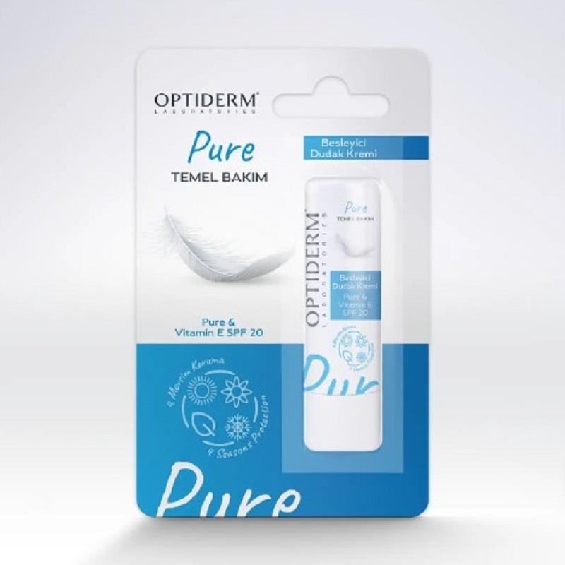 Optiderm Optiderm Lip Stick E Vitaminli SPF20+ Natural