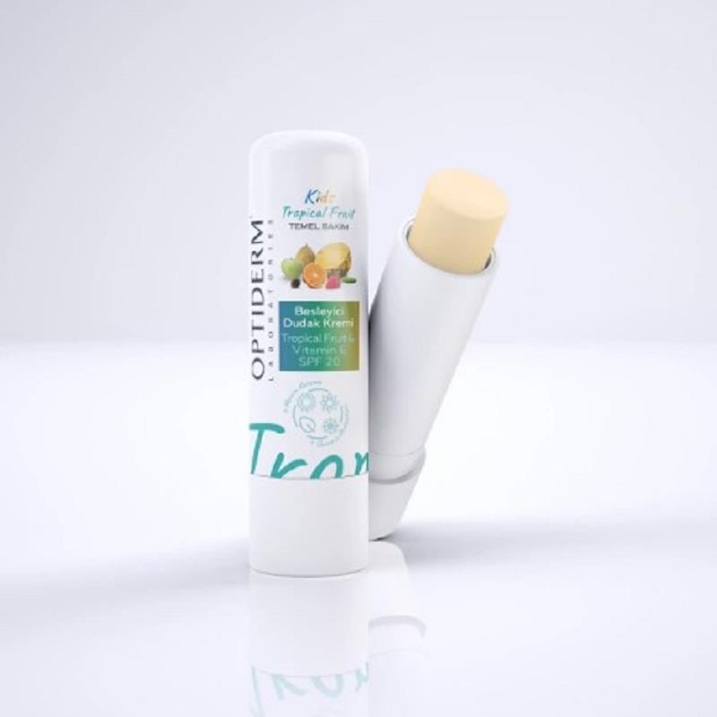 Optiderm Optiderm Lip Stick E Vitaminli SPF20+ Tropikal Meyve