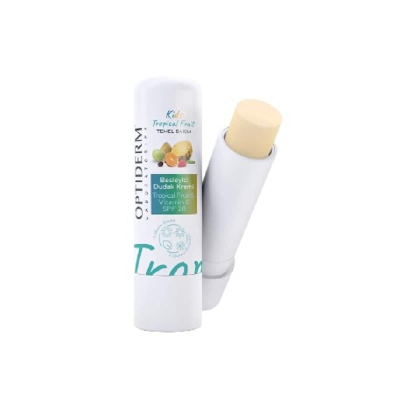 Optiderm Optiderm Lip Stick E Vitaminli SPF20+ Tropikal Meyve