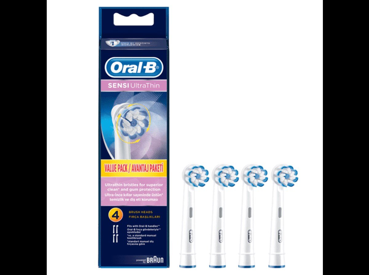 Oral-B Diş Fırçası Şarjlı Yedek Başlık Sensi Ultra Thin 4 li