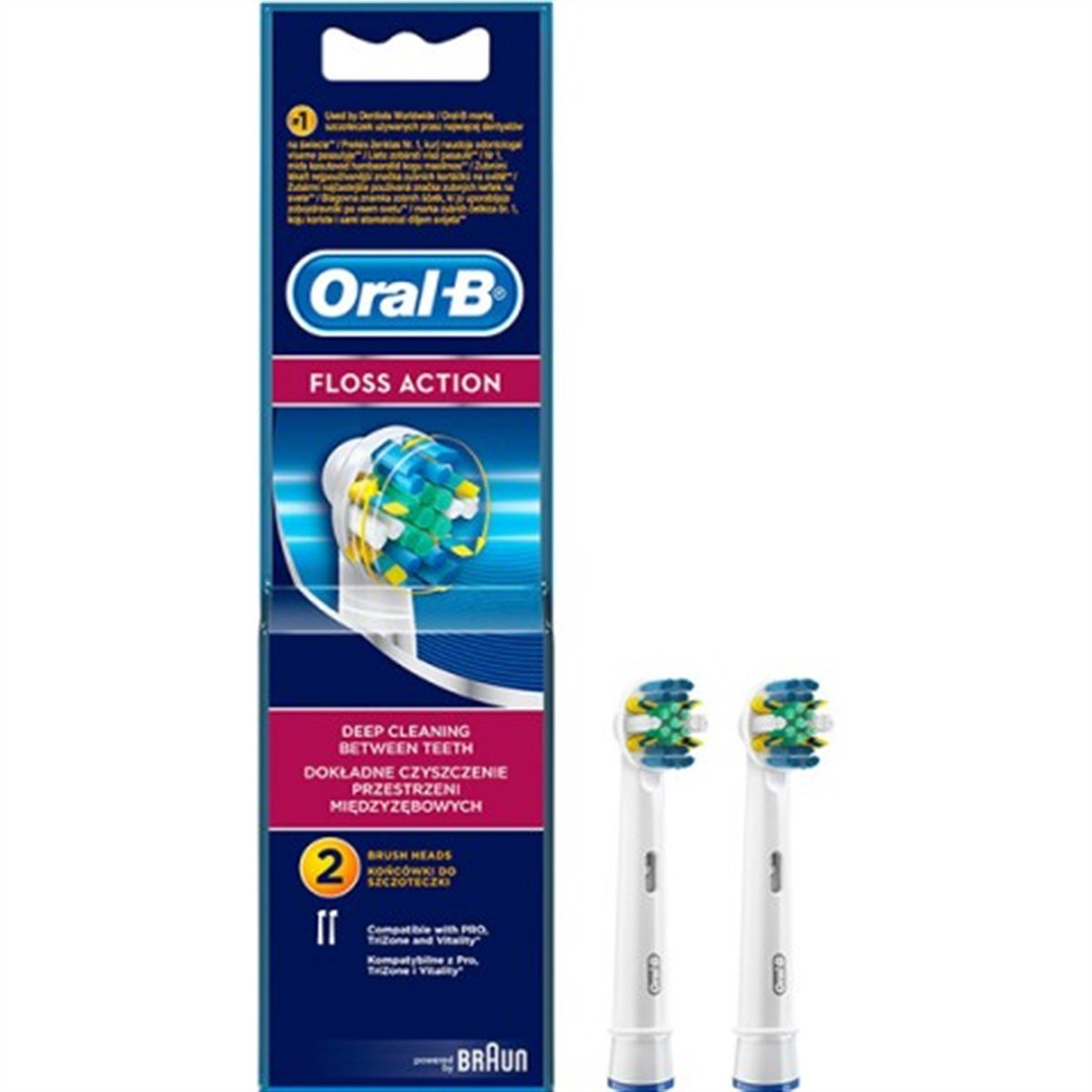 Oral-B Floss Action 2'li Diş Fırçası Yedek Başlığı