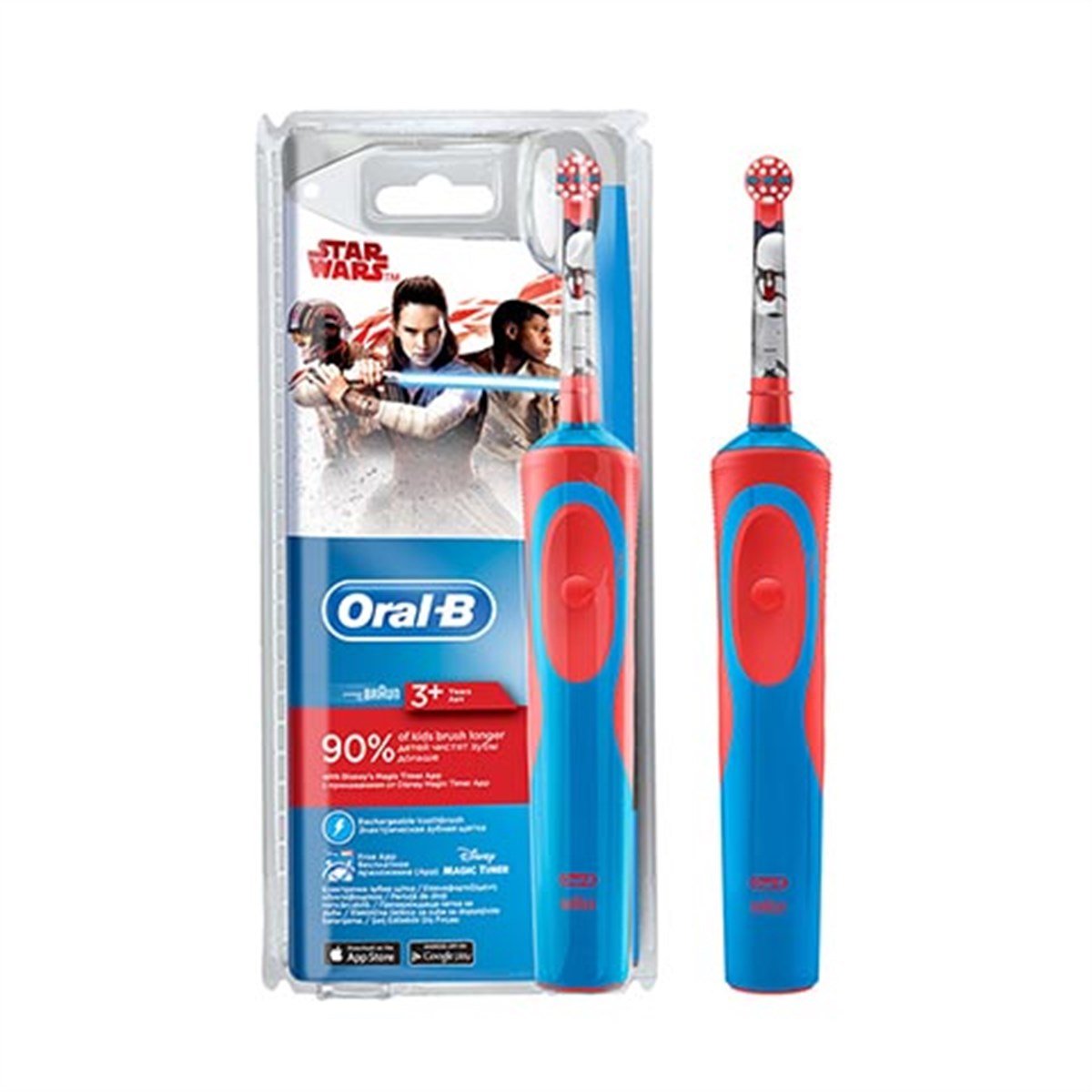 Oral B Frozen Star Wars Çocuklar İçin Şarj Edilebilir Diş Fırçası (3+ Yaş)
