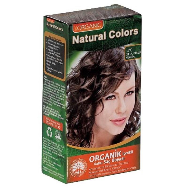 Organic Natural Colors Natural Colors Saç Boyası Orta Küllü Kumral 7C