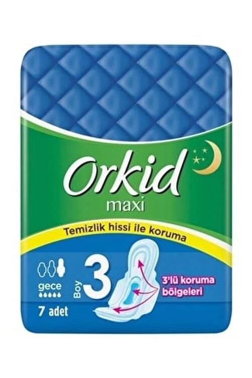 Orkid Orkid Maxi Hijyenik Ped Gece 7'li