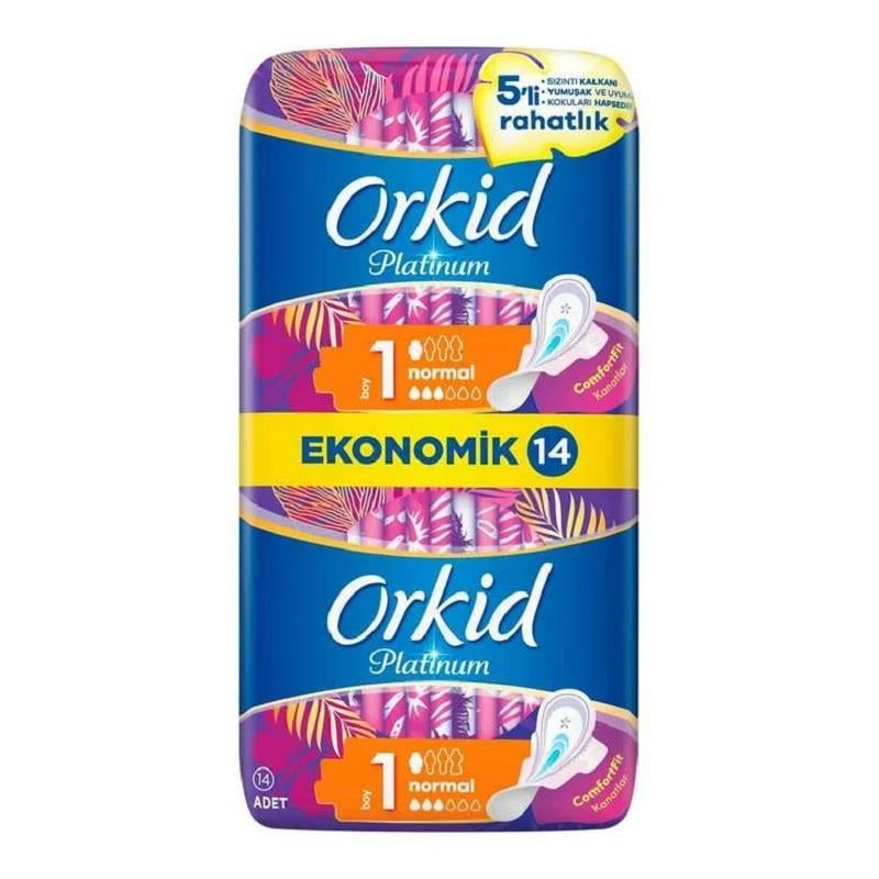 Orkid Orkid Platinum Normal Boy 1 Hijyenik Ped 14'lü