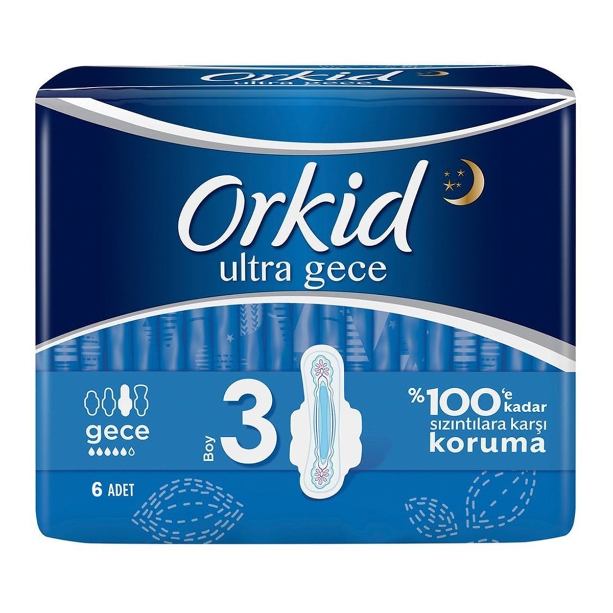 Orkid Ultra Hijyenik Ped Gece 6'lı