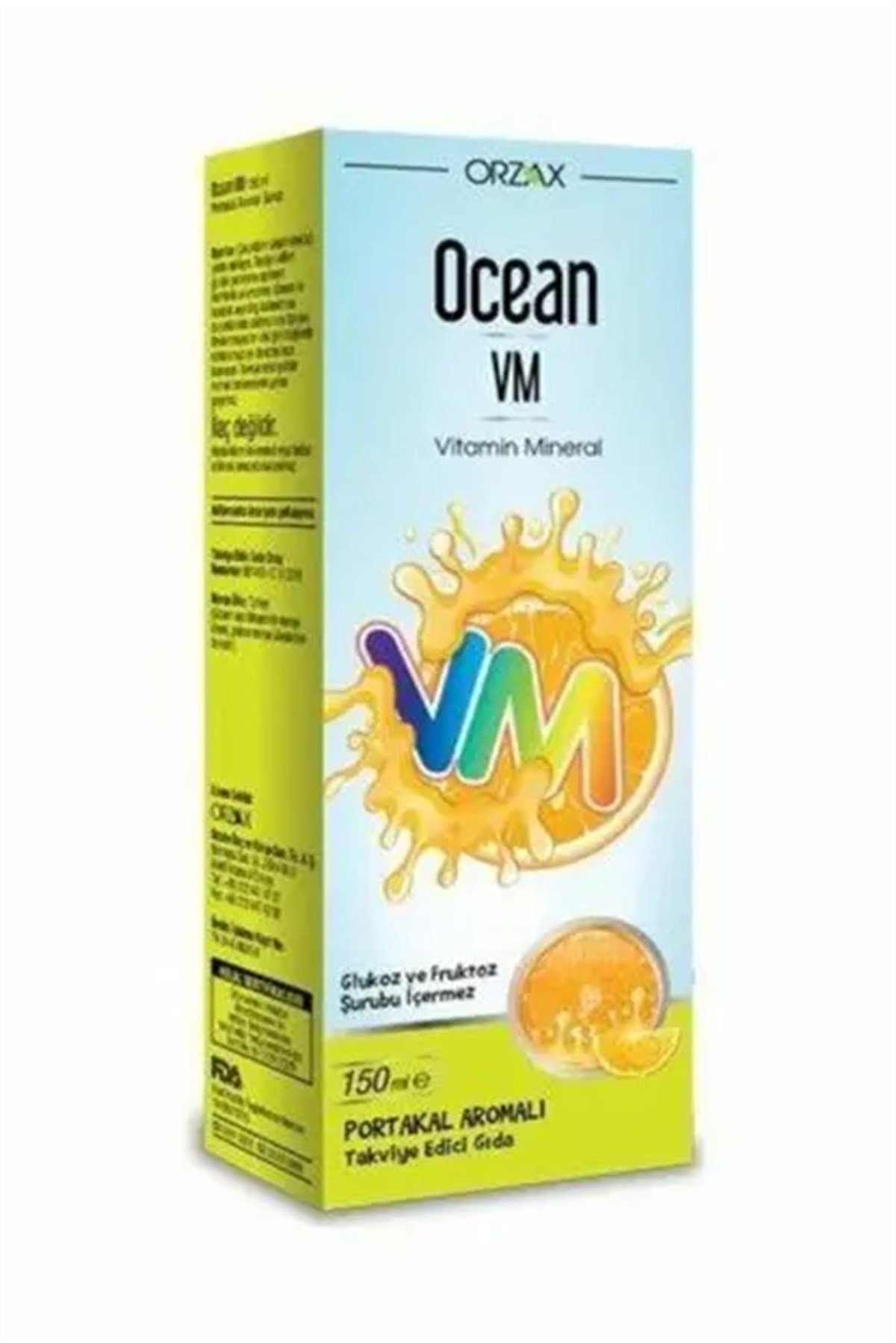 OrzaxOcean VM Portakallı Şurup 150 ml