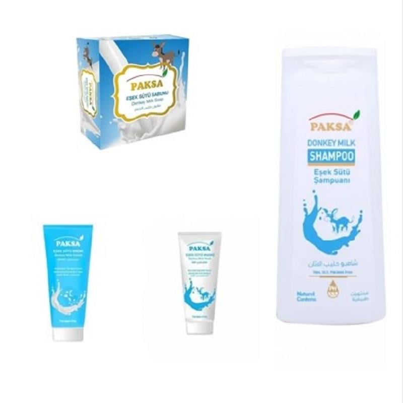 Paksa Paksa Eşek Sütü Serisi - Sabun + Krem + Maske + Şampuan