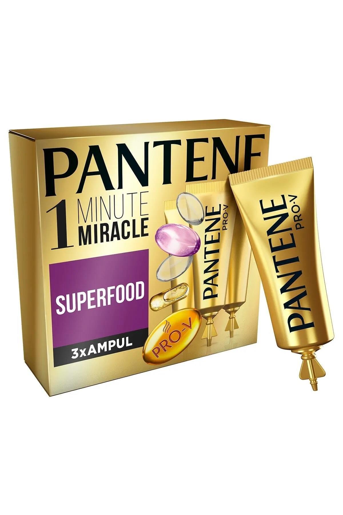 Pantene Pantene Ampul 1 Dakikada Mucize Superfood 3'lü 15 ml