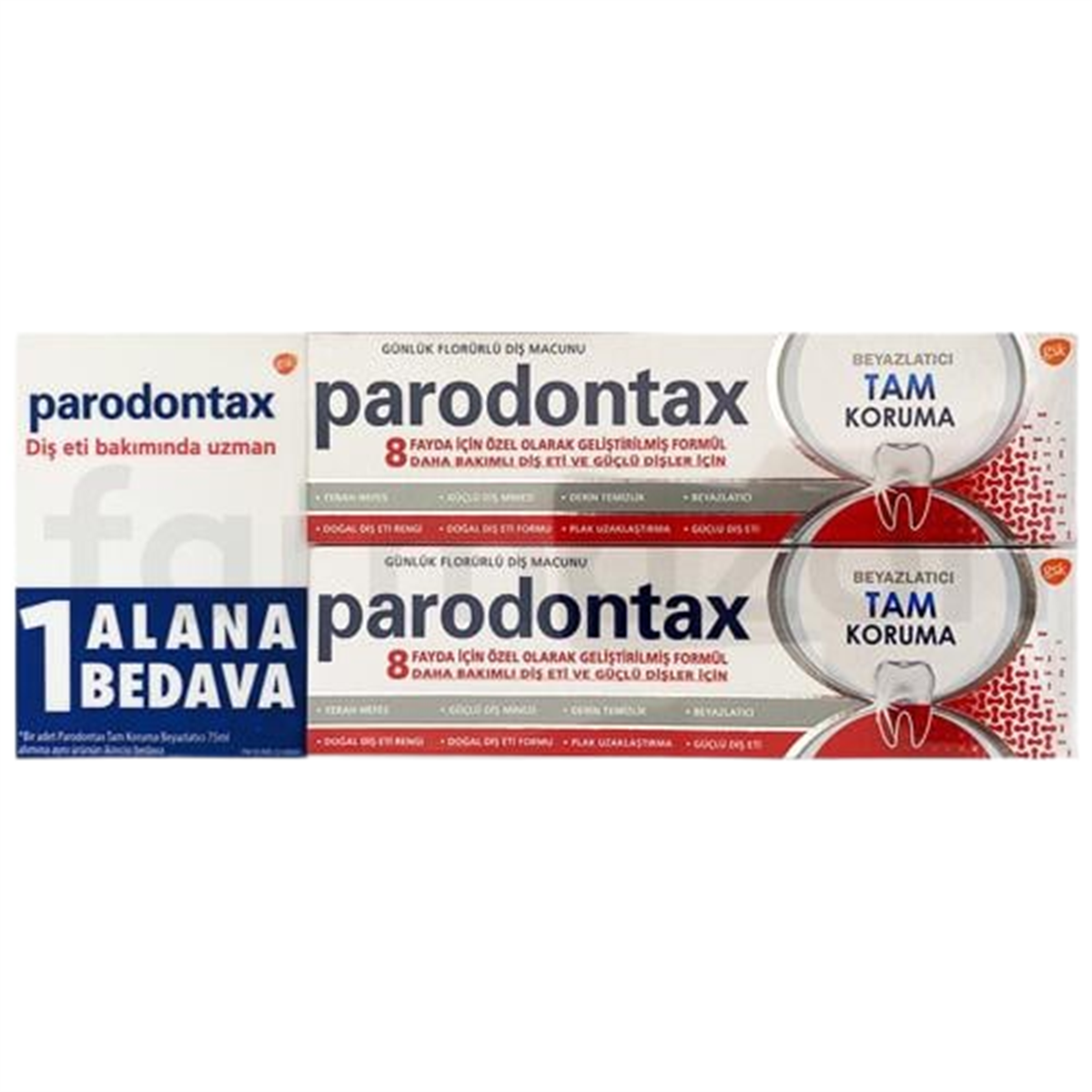 Parodontax Parodontax Beyazlatıcı Tam Koruma Pro 1+1 75 ml