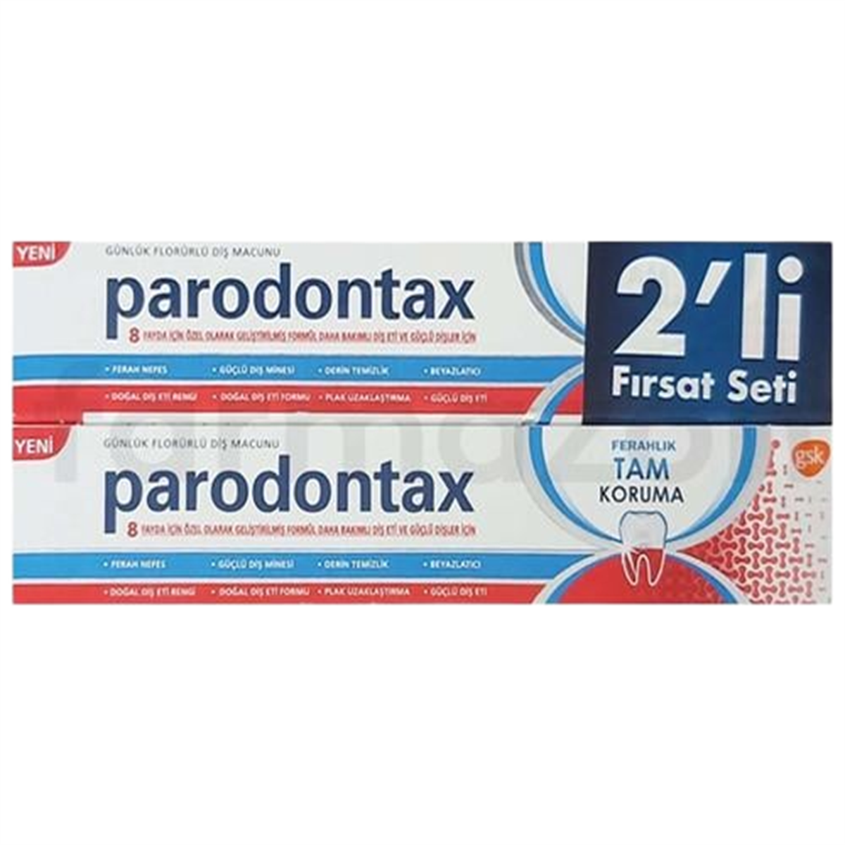 Parodontax Parodontax Ferahlık Tam Koruma Diş Macunu 50 ml + 50 ml
