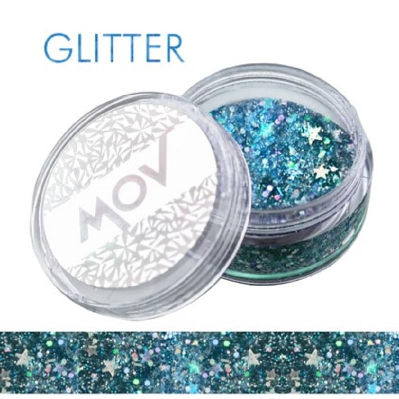 PEMOVO Mov Face & Body Glitter Jel No: 5 - Mavi