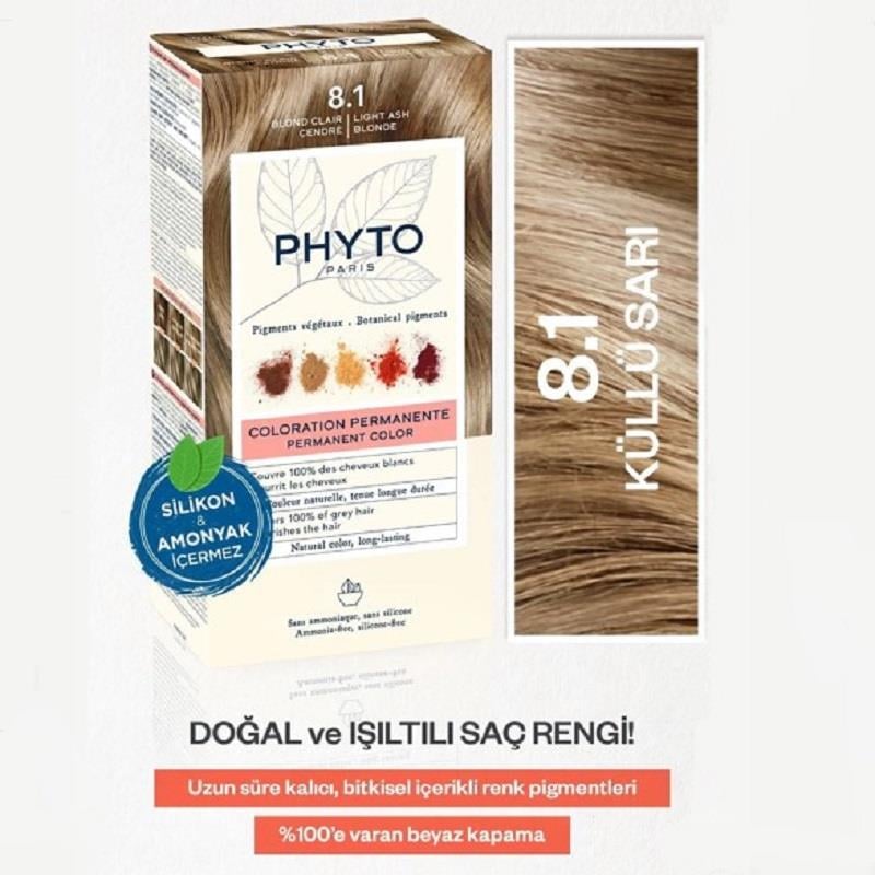 phyto Phyto Color Saç Boyası - 8.1 Küllü Sarı
