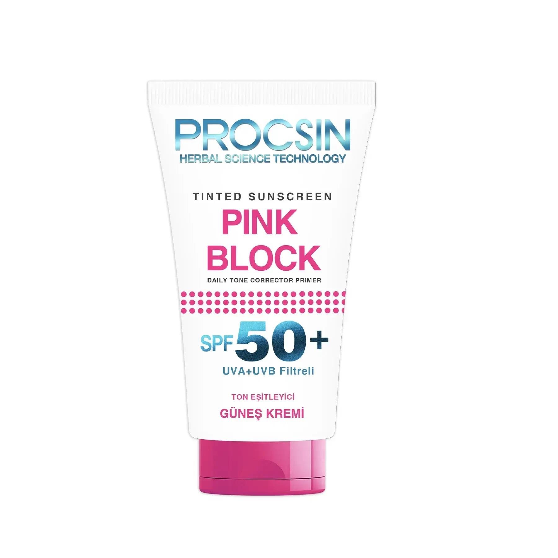 Procsin Procsin Pink Block Aydınlatıcı Güneş Kremi SPF50+ 50 ml