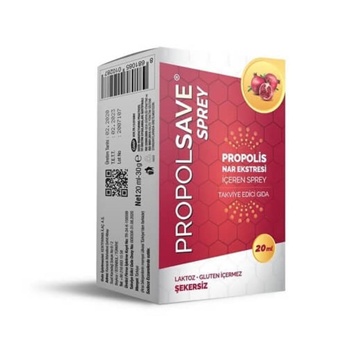 PROPOLSAVE Propolsave Propolis ve Nar Kabuğu Sprey 20 ml