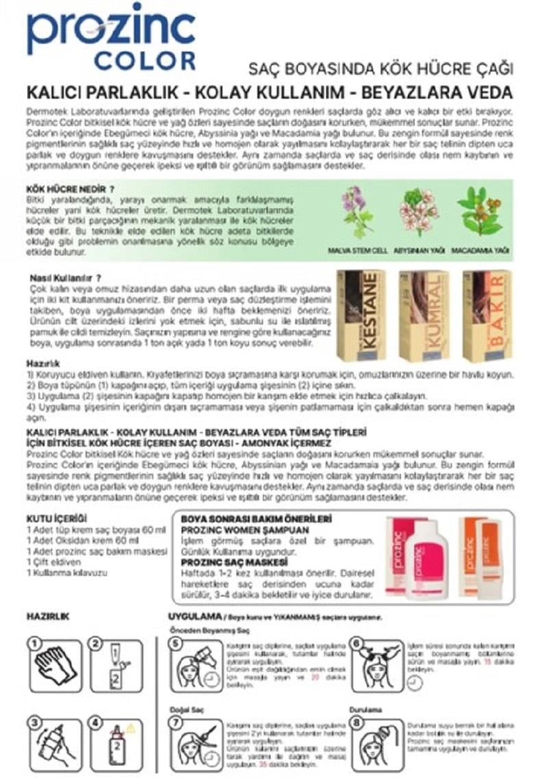 Prozinc Prozinc Color Saç Boyası - 8.3 Light Golden Blonde