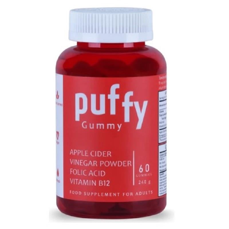 Puffy Puffy Gummy Kilo Kontrolü Enerji Bağışıklık ve B12 60 Gummy