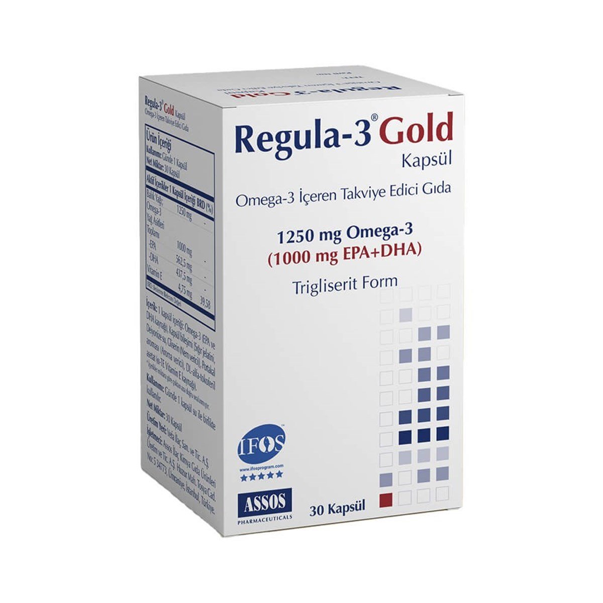 REGULA Regula-3 Gold Omega-3 1250 mg 30 Kapsül