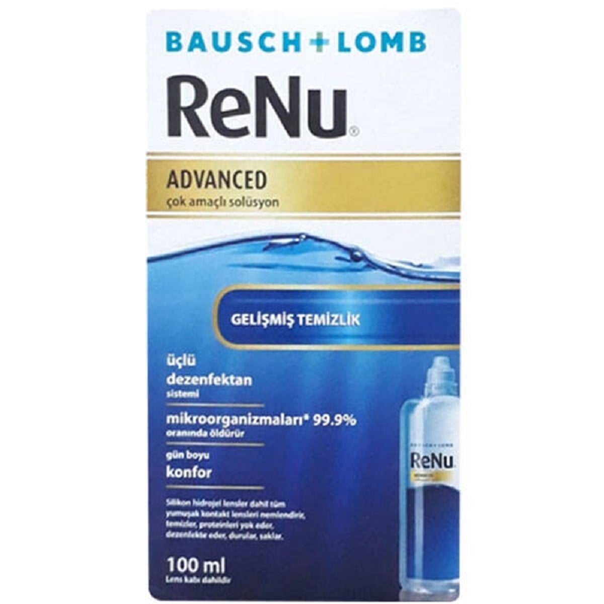 Renu Renu Advanced Çok Amaçlı Lens Solüsyonu 100 ml