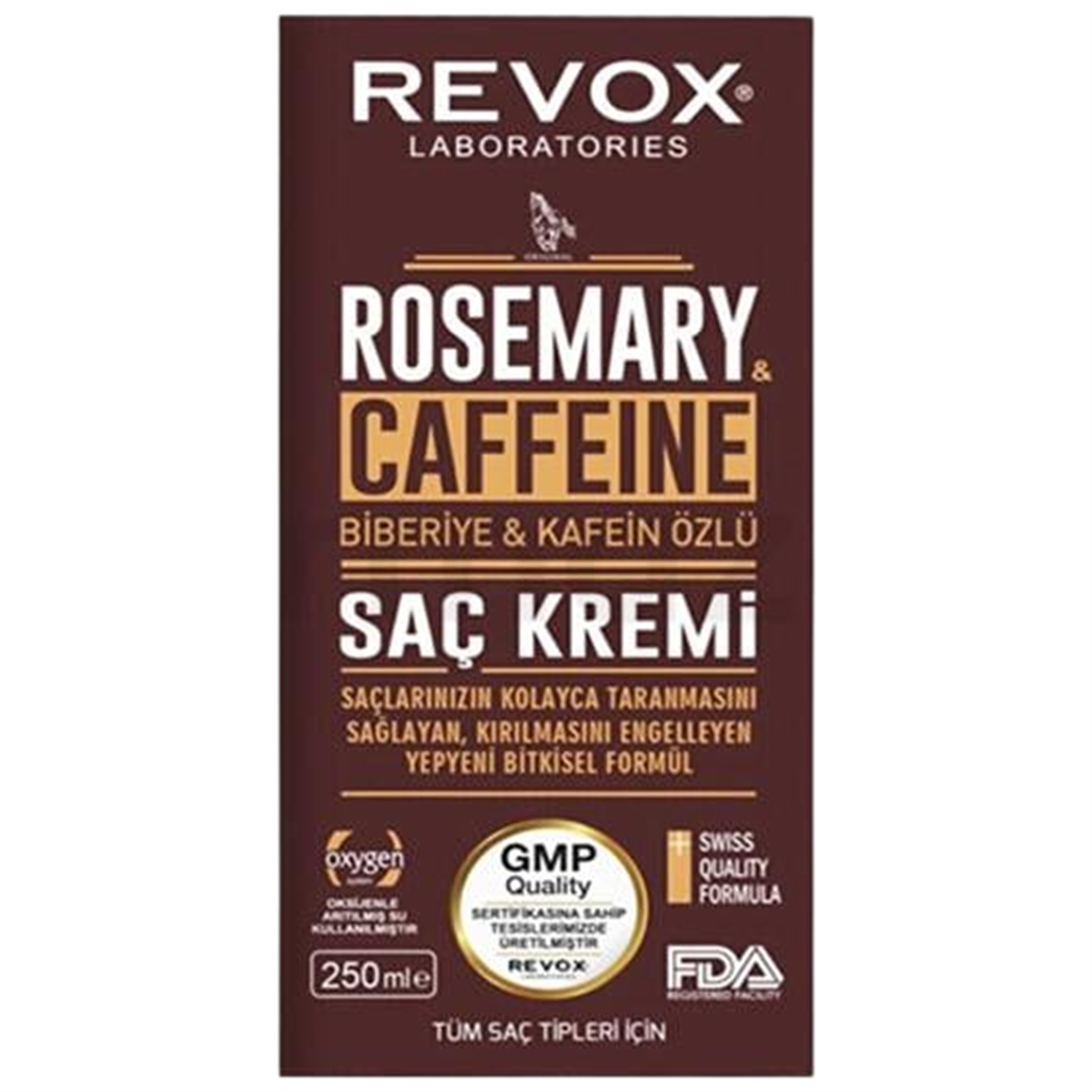 Revox Revox Biberiye ve Kafein Özlü Saç Kremi 250 ml