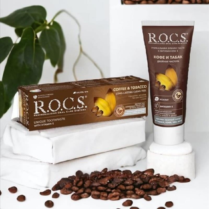 Rocs Rocs Coffee & Tobacco Diş Macunu 74 gr
