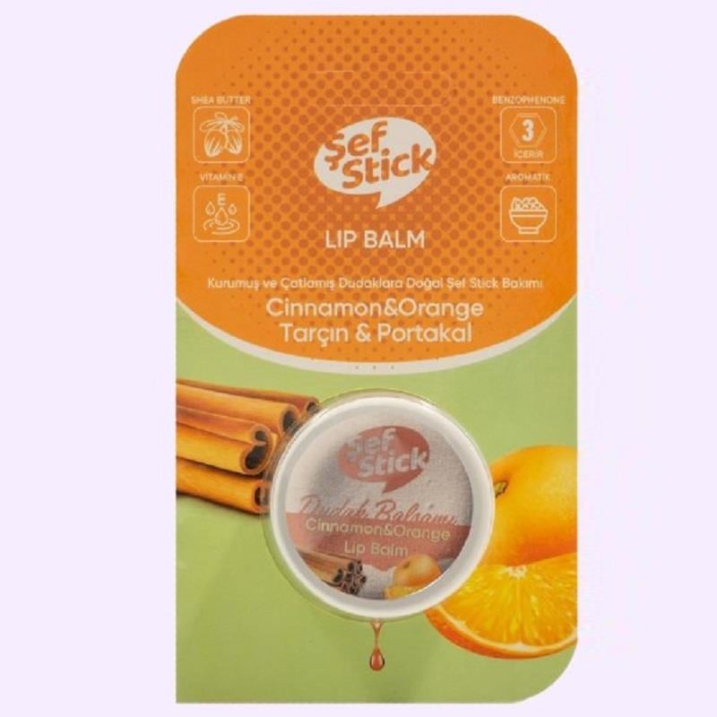 Şef Stick Şef Stick Lip Kavanoz Tarçin Portakal 10 ml