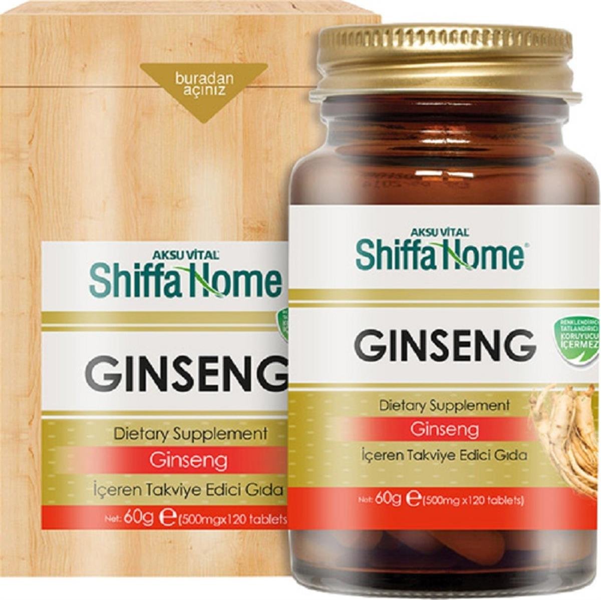 SHİFFA Shiffa Home Ginseng 500 mg 120 Tablet