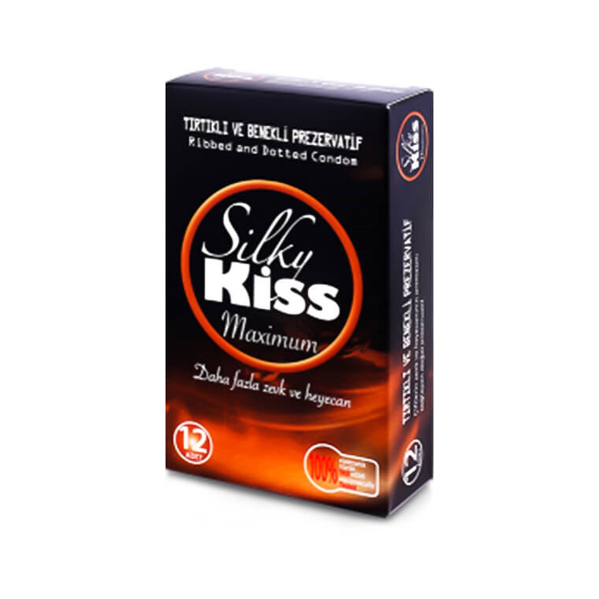 Silky Kiss Silky Kiss Maximum Tırtıklı ve Benekli Prezervatif 12'li