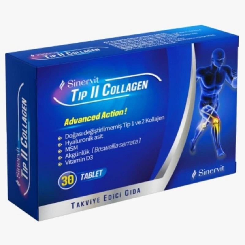 Sinervit Sinervit Tip II Collagen 30 Tablet
