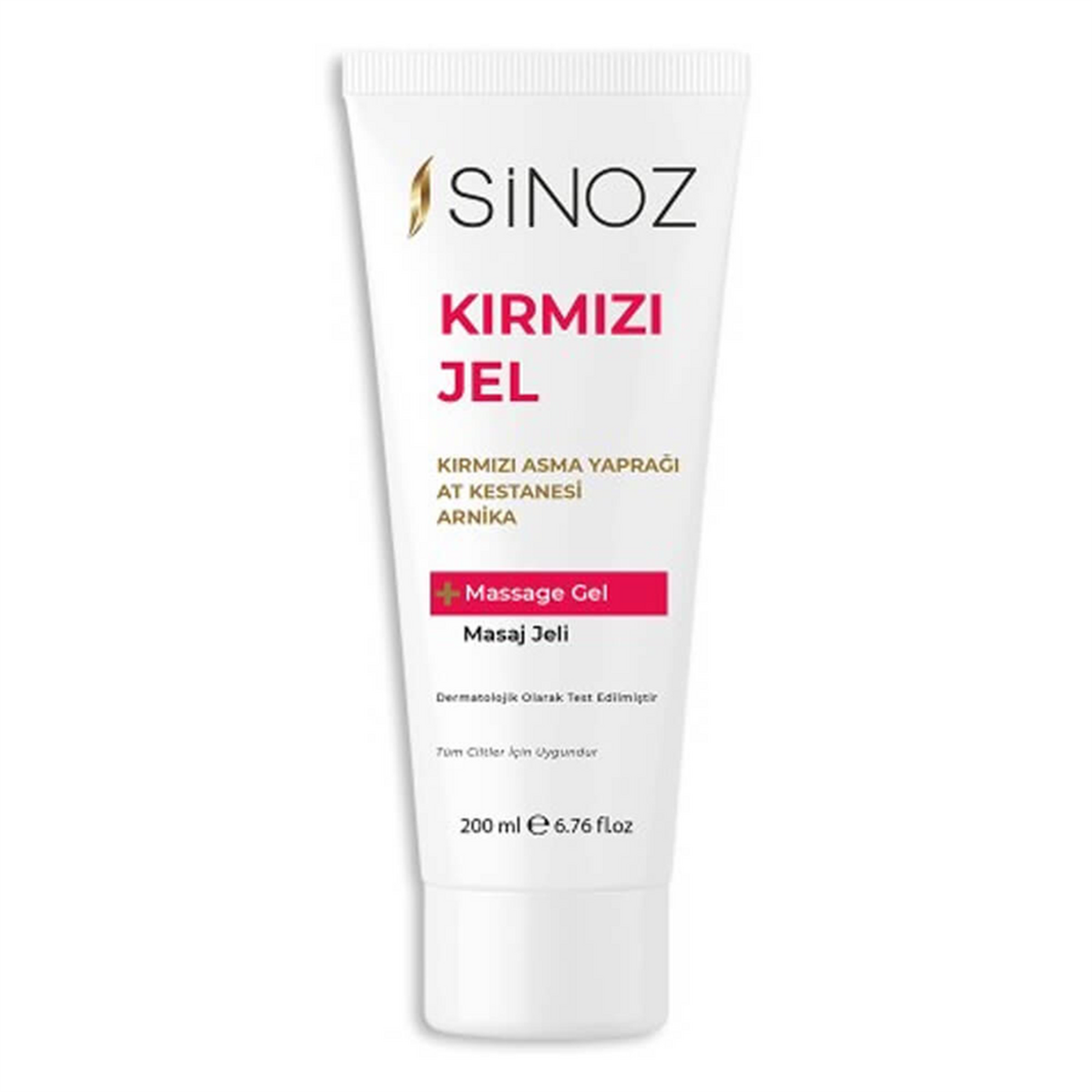 Sinoz Sinoz Kırmızı Jel Masaj Jeli 200 ml