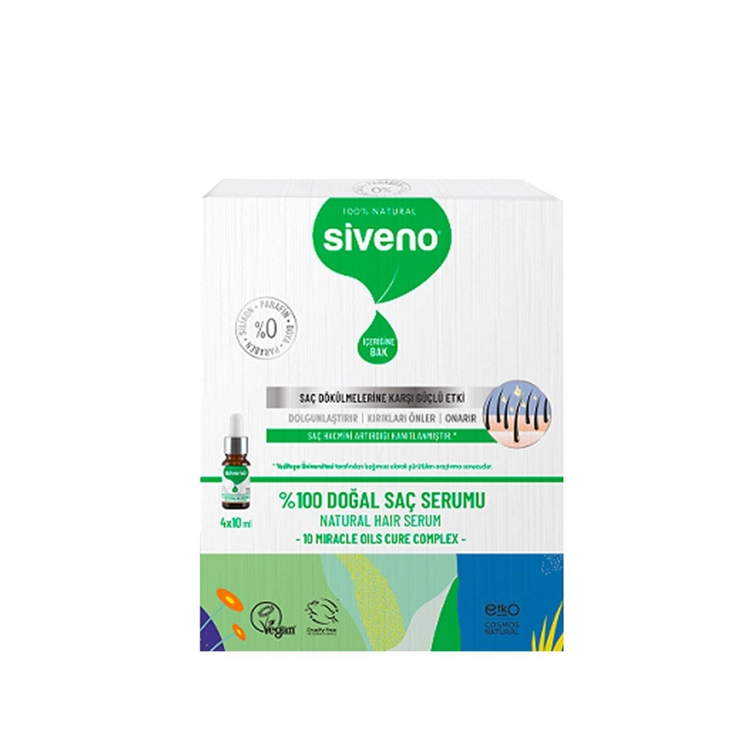 SİVENO Siveno Doğal Saç Serumu 10 ml 4'lü