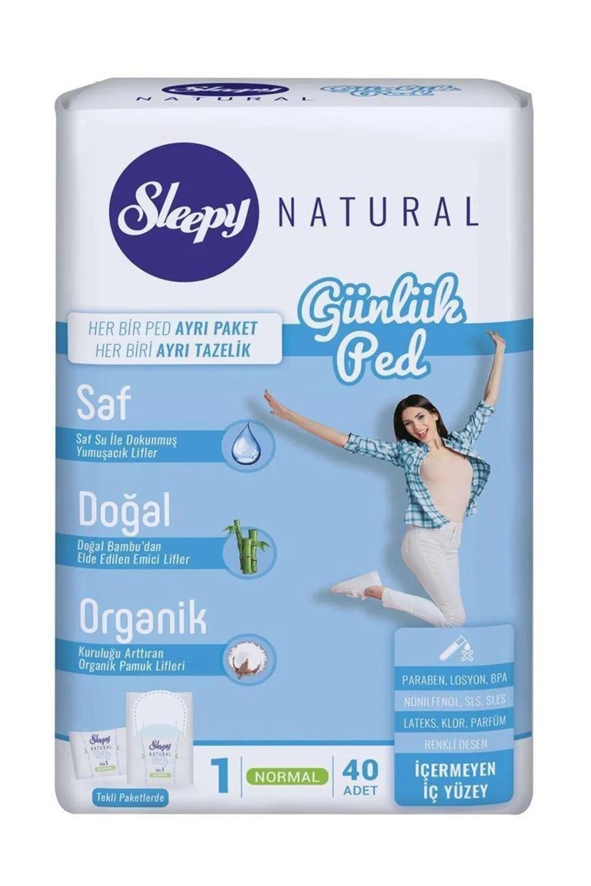 Sleepy Sleepy Natural Günlük Ped Normal 40'lı