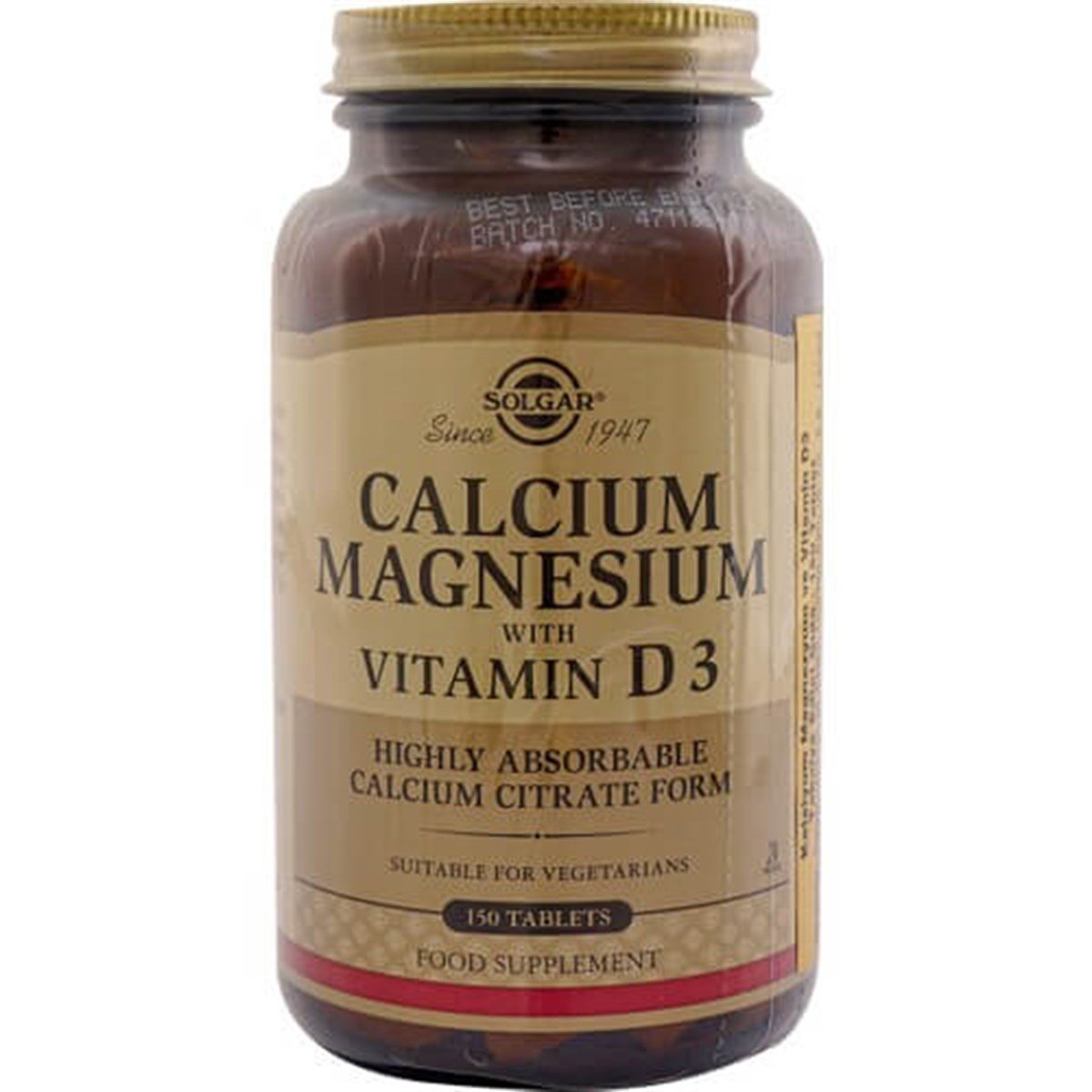 Solgar Solgar Calcium Magnesium With Vitamin D3 150 Tablet