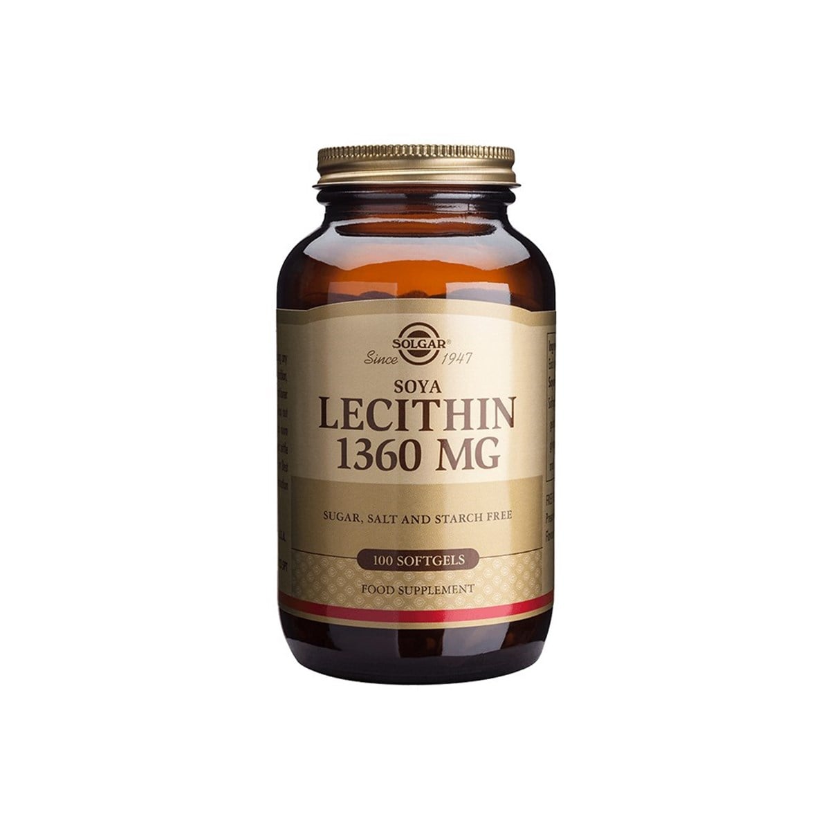 SolgarSolgar Lecithin 1360 Mg 100 Tablet