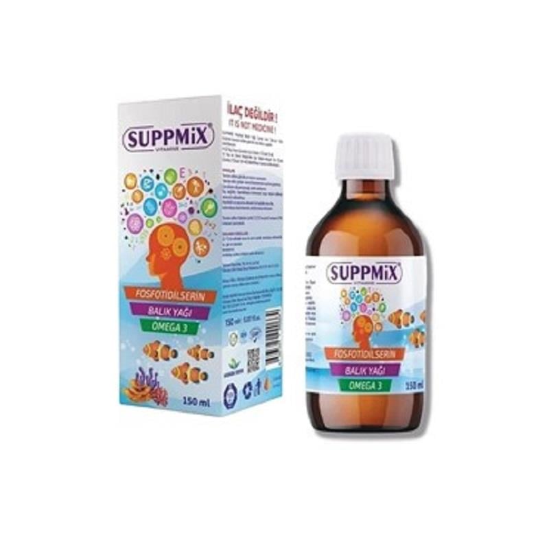 SUPPMİX Suppmix Fosfatidilserin Omega 3 Şurup 150 ml