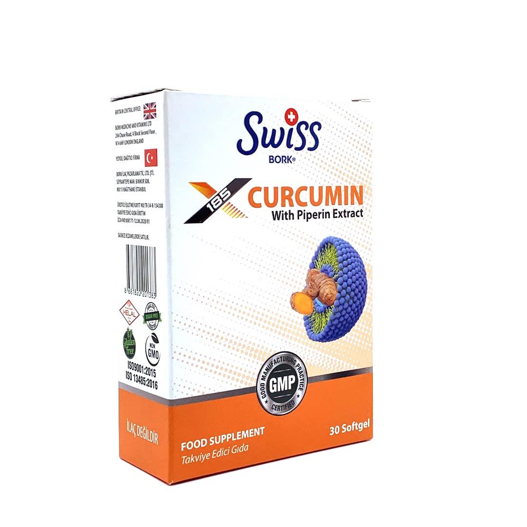 SWİSS Swiss Bork Curcimin With Piperin 30 Softgel