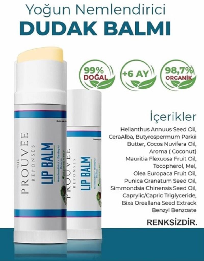 The Prouvée Réponses The Prouvée Réponses Organik Dudak Lip Balm Hindistan Cevizi 5 ml