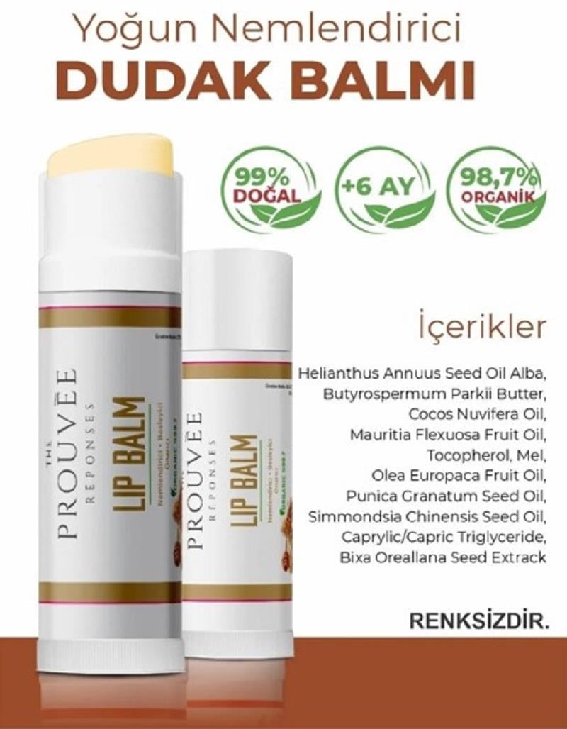 The Prouvée Réponses The Prouvée Réponses Organik Dudak Lip Balm Ballı 5 ml