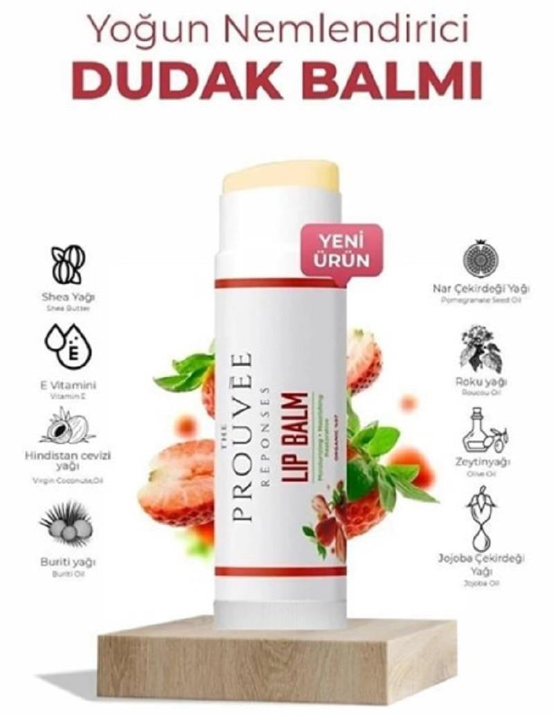 The Prouvée Réponses The Prouvée Réponses Organik Dudak Lip Balm Çilek Aromalı 5 ml