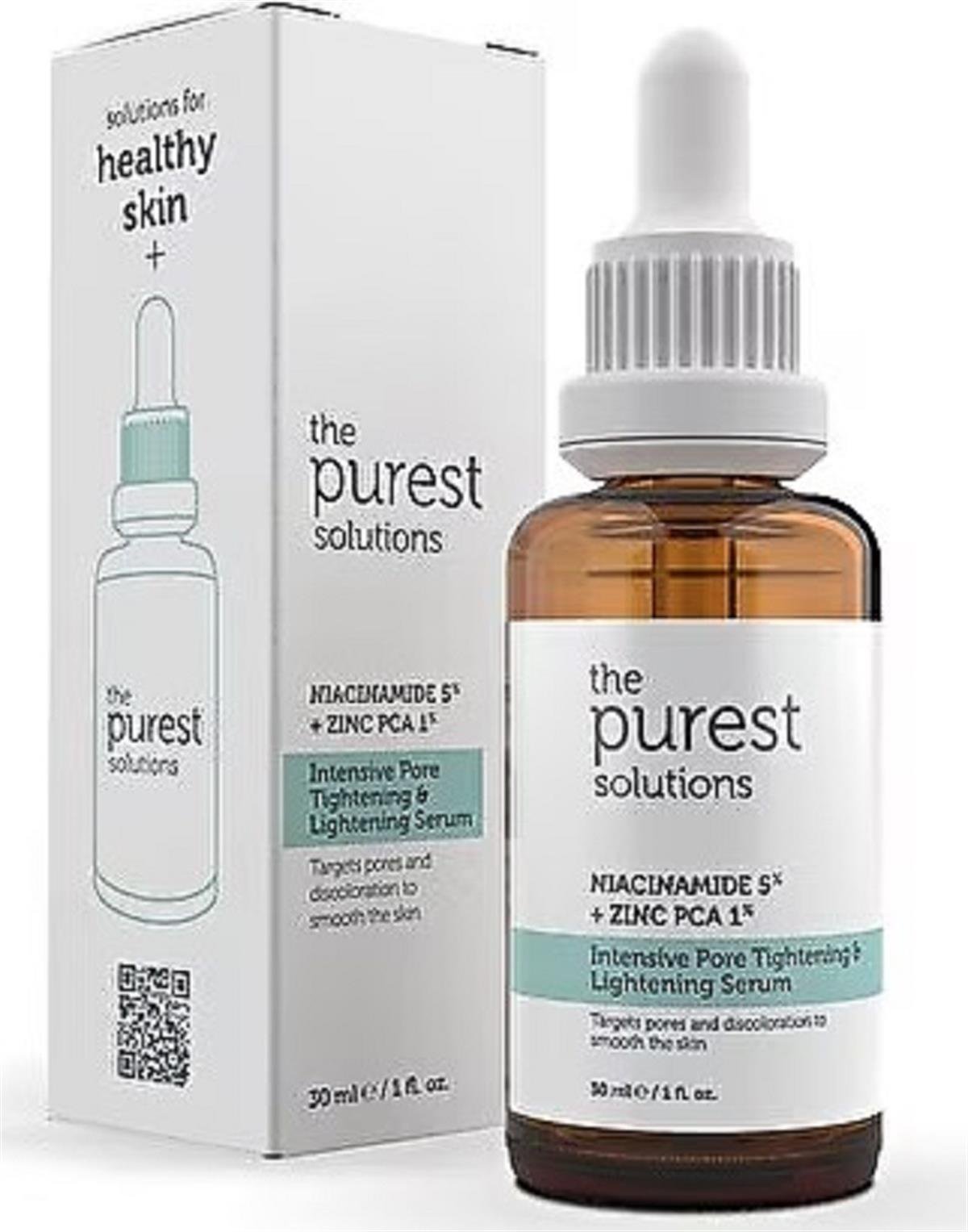 The Purest Solutions The Purest Solutions Gözenek Siyah Nokta ve Akne Giderici Bakım Serumu 30 ml (Niacinamide 5% + Zinc PCA 1%)