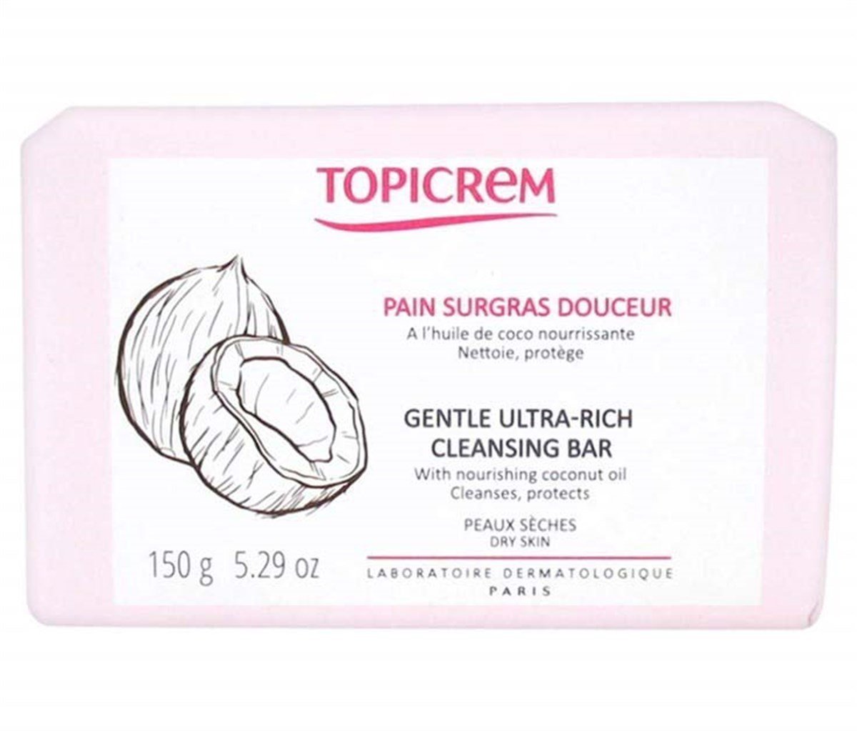Topicrem Topicrem Gentle Ultra Rich Cleansing Bar 150 Gr ( Kuru ciltler için yüz ve vücut temizleyici sabun )