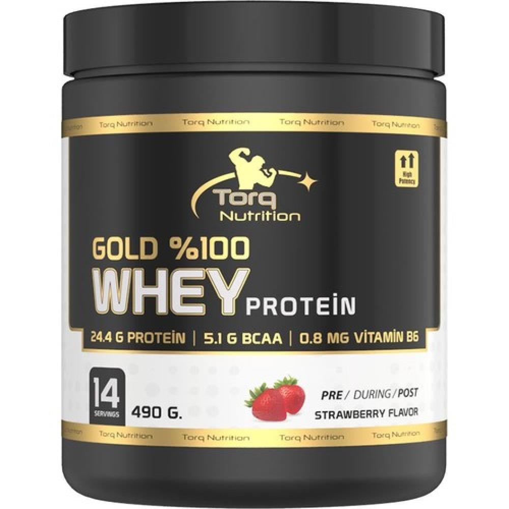 Torq Nutrition Torq Nutrition Gold Whey Protein Çilek Aromalı 490 gr