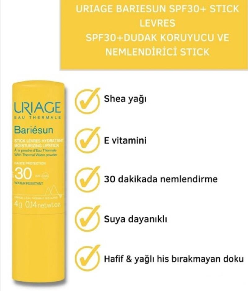 Uriage Uriage Bariesun Nemlendirici Lipstick SPF30 4 gr