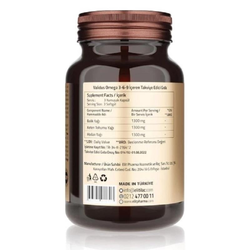 Validus Validus Omega 3-6-9 50 Softgel