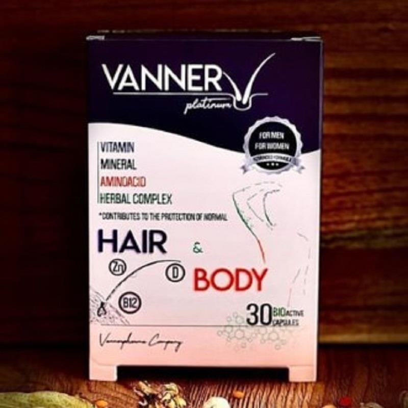 Vanner Vanner Pharma İlaç Vanner Platinum Hair Body Multivitamin 30 Bioactive Capsules