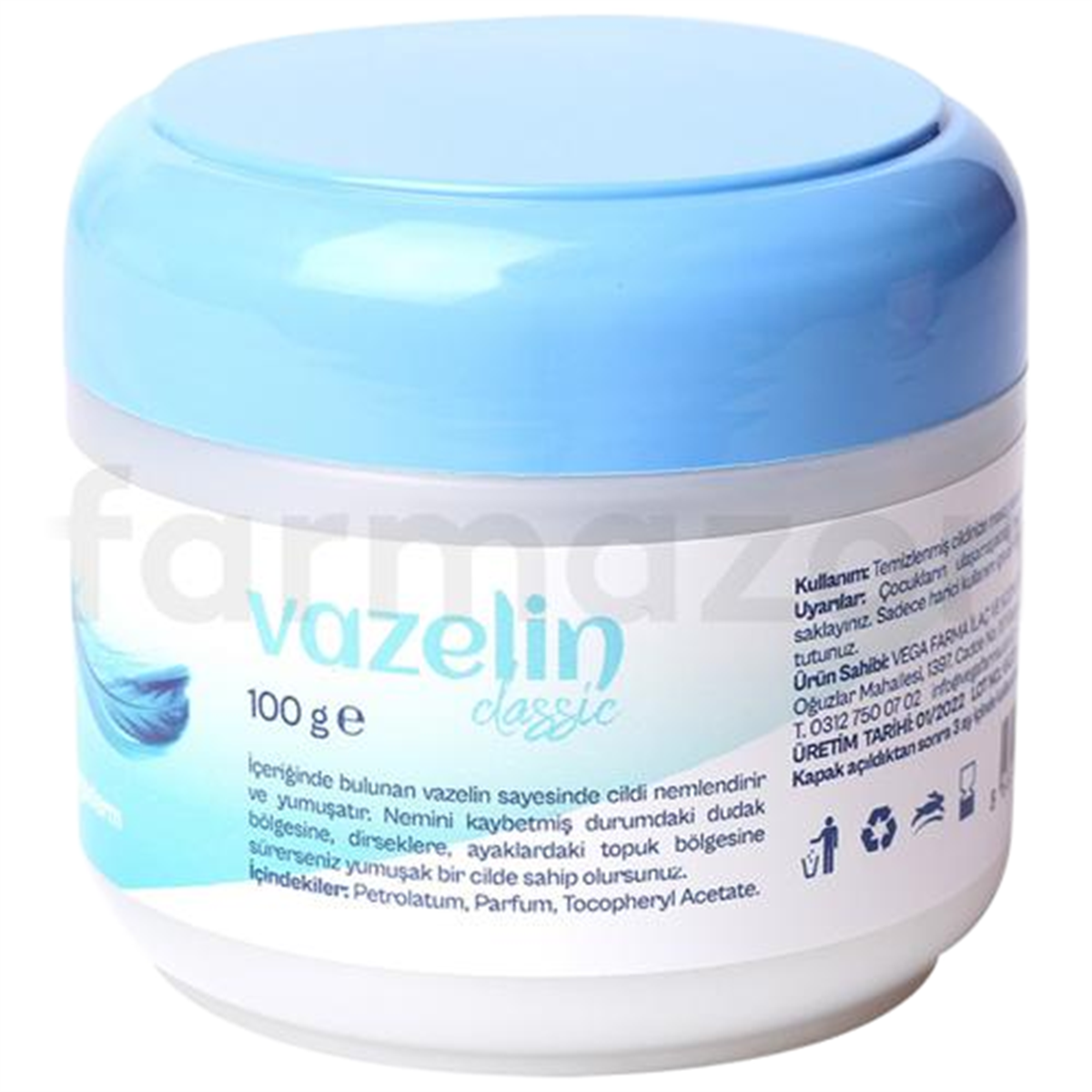 Vegaderm Vegaderm Vazelin Classic 100 gr