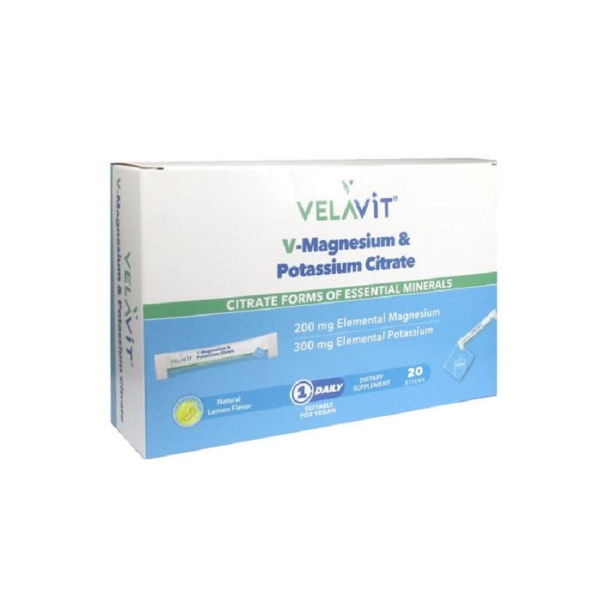 Velavit Velavit V-Magnesium & Potassium Citrate 20 Saşe
