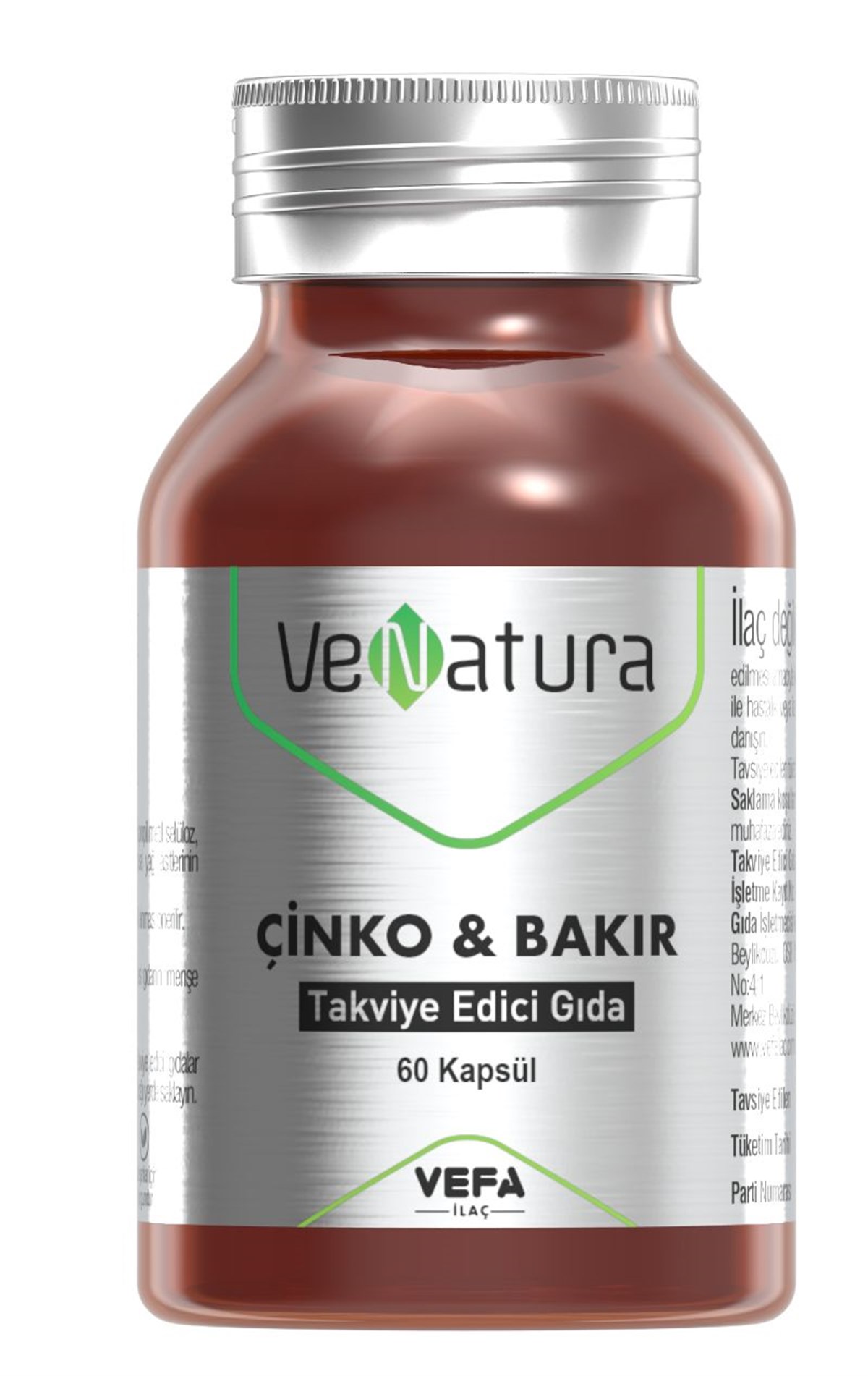 VeNatura Çinko & Bakır 60 Kapsül