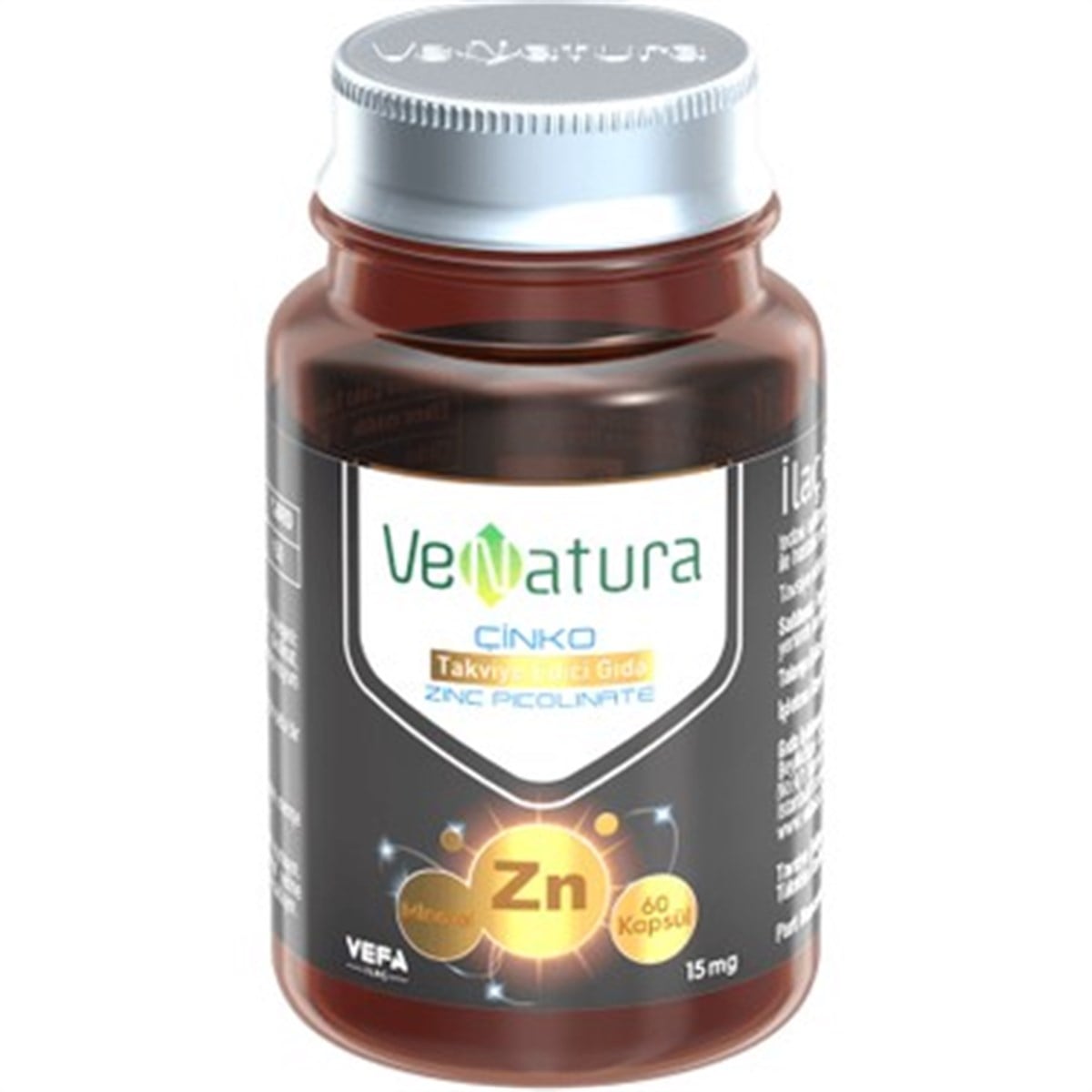 Venatura Çinko Pikolinat 15 mg 60 Kapsül